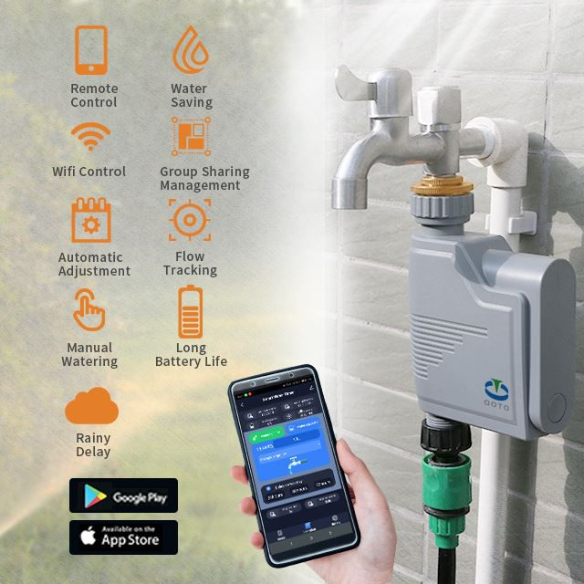 Таймер воды Bluetooth для автоматического полива газона/фермы